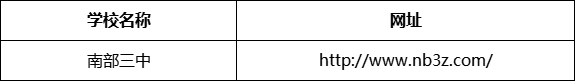 南充市南部三中（南部縣職業(yè)技術(shù)學(xué)校）網(wǎng)址是什么？