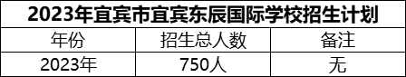 2024年宜賓市宜賓東辰國(guó)際學(xué)校招生計(jì)劃是多少？